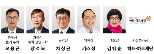 올해 삼성호암상 수상자. <호암재단 제공>